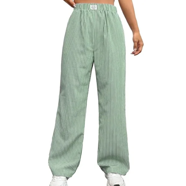 OYOANGLE Women's Straight Wide Leg Trousers