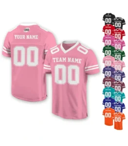 Personalized Team Name & Number Football Jersey Shirt For Adult Kid