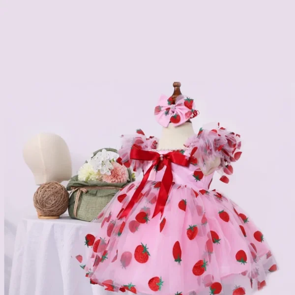 Fluffy Pink Baby Dress