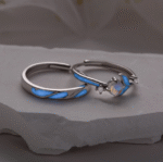 USD 26.37+ Original Price: USD 32.96+ 20% off Sale ends in 21:07:00  New markdown! Biggest sale in 60+ days Local taxes included (where applicable) Glow in the Dark Moonstone on Solid 925 Sterling Silver Couple Rings Adjustable in Sizes Matching Rings Promise Rings for Couples - Image 3