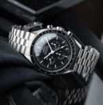 VitageOmega Speedmaster Professional Moonwatch Hesalite Chronograph Bracelet Set - Image 2