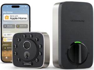ULTRALOQ 2025 Upgrade Bolt Fingerprint Smart Lock,Biometric Deadbolt with Built in WiFi,Keyless Entry Door Lock for Front Door,App Remote Control,10 Months Battery,IP65 Waterproof,BHMA Grade AAA