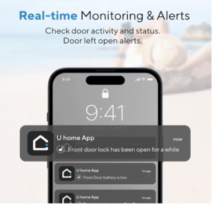 ULTRALOQ 2025 Upgrade Bolt Fingerprint Smart Lock,Biometric Deadbolt with Built in WiFi,Keyless Entry Door Lock for Front Door,App Remote Control,10 Months Battery,IP65 Waterproof,BHMA Grade AAA - Image 2