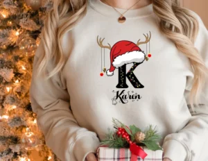 Monogrammed Family Christmas Shirt - Image 4