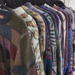 Dark Grunge 90's / Indie / Cabincore Patterned Oversized Pullover - Image 7