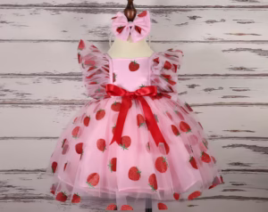 Fluffy Pink Baby Dress - Image 7