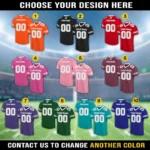 Personalized Team Name & Number Football Jersey Shirt For Adult Kid - Image 3