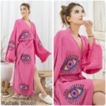 Cotton Muslin Kimono Robe - Image 6