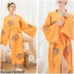 Cotton Muslin Kimono Robe - Image 3
