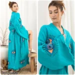 Cotton Muslin Kimono Robe - Image 2