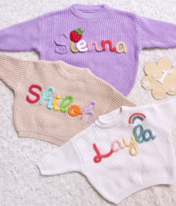 Personalized Baby Name Sweater - Image 2