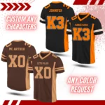 Personalized Team Name & Number Football Jersey Shirt For Adult Kid - Image 4