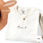 Embroidered Coffee and Cigs Shirt - Image 8