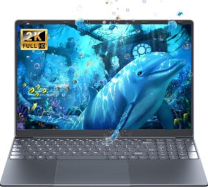 Win 11/MS Office 2019】 16" Laptop Computer Alder Lake N95 CPU (Up to 3.4Ghz) 12G LPDDR5 RAM 256GB SSD, Narrow Bezels 1920 * 1200 2K FHD IPS Screen/Backlit KB/Fingerprint Unlock (12G+512GB SSD) - Image 2