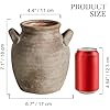 Ceramic Flower Vase Home Decor - Farmhouse Table Vases with Handle Living Room - Image 3