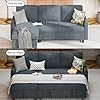 Shintenchi Sofa Couch, Pullout Sofa Bed,2 in 1 Pull Out Couch Bed with Storage Chaise for Living Room,Sleeper Sofa Couches Linen Sectional Sofa - Image 4