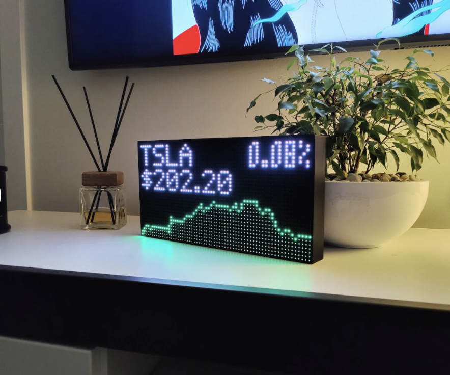 Local taxes included (where applicable) Stock Ticker Forex Crypto LIVE Price WiFi LED Display