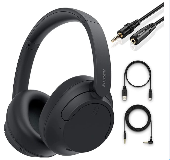 Sony Wireless Noise Cancelling Over The Ear Headphones with Mic + Neego CableSony Wireless Noise Cancelling Over The Ear Headphones with Mic + Neego Cable Price: $126.37 /PC Discount Price: $121.37 /PC   Item specifics Condition New: A brand-new, unused, unopened, undamaged item in its original packaging (where packaging is ... Read moreabout the condition Features Wireless UPC 0027242922723 Brand Sony Form Factor Headband Type Ear-Cup (Over the Ear) Number of Earpieces Double Wireless Technology Bluetooth Color Black Model WH-XB910N Connectivity Bluetooth MPN WH-XB910N Cable Length 1.2 m Impedance 48 ohm About this product Product Identifiers Brand Sony MPN WH-XB910N UPC 0027242922723 Model WH-XB910N eBay Product ID (ePID) 25050682632 Product Key Features Color Black Wireless Technology Bluetooth Connectivity Bluetooth Impedance 48 ohm Form Factor Headband Cable Length 1.2 m Number of Earpieces Double Type Ear-Cup (Over the Ear) Item description from the seller About this item Headphones that cancel out the world - Whether you're taking a long-haul flight or commuting to work, the Automatic Artificial Intelligence Noise Canceling function (AINC) constantly analyzes environmental ambient sound components and automatically selects the most effective noise-canceling mode for your surroundings. Take control of what you hear with Dual Noise Sensor Technology - Dual microphones feeding forward and backward mean the WH-CH710N headphones catch more ambient sounds than ever before. So, whether you're trying to block out city traffic or office chatter, you'll be able to get completely lost in whatever you're listening to. NFC One-touch for instant music - Near Field Communication (NFC) lets you start streaming your music with just one touch. Simply touch your selected NFC-enabled device on the on-body N-mark for a quick and easy connection. Customize your sound - Ambient Sound mode puts you in complete control of your listening experience. Switch it on, and you'll be able to listen to your music, while still hearing the essential everyday sounds that keep you safe, like traffic noise and transport announcements. Quick charging - A built-in Li-ion battery means that you can listen to up to 35 hours of audio on a single charge. Plus, with quick charging, you get 60 minutes of playback from just 10 minutes of charging.v