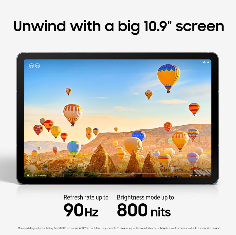 photo_2025-09-21_05-27-59-36 Samsung Galaxy Tab S10 FE, 10.9” Tablet 256GB, Android, Silver - Image 3
