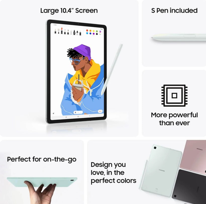 photo_2025-09-21_05-34-47-2-106 SAMSUNG Galaxy Tab S6 Lite 2024 (128GB, 4GB) 10.4 Tablet with S Pen & Cover - Image 3