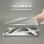 Ailun 3 Pack Screen Protector for iPhone 15 Pro Max [6.7 inch] + 3 Pack Camera Lens Protector with Installation Frame,Sensor Protection,Dynamic Island Compatible,Case Friendly Tempered Glass Film - Image 2