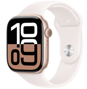 Apple Watch Series 10 [GPS 46mm case] Smartwatch with Rose Gold Aluminum Case