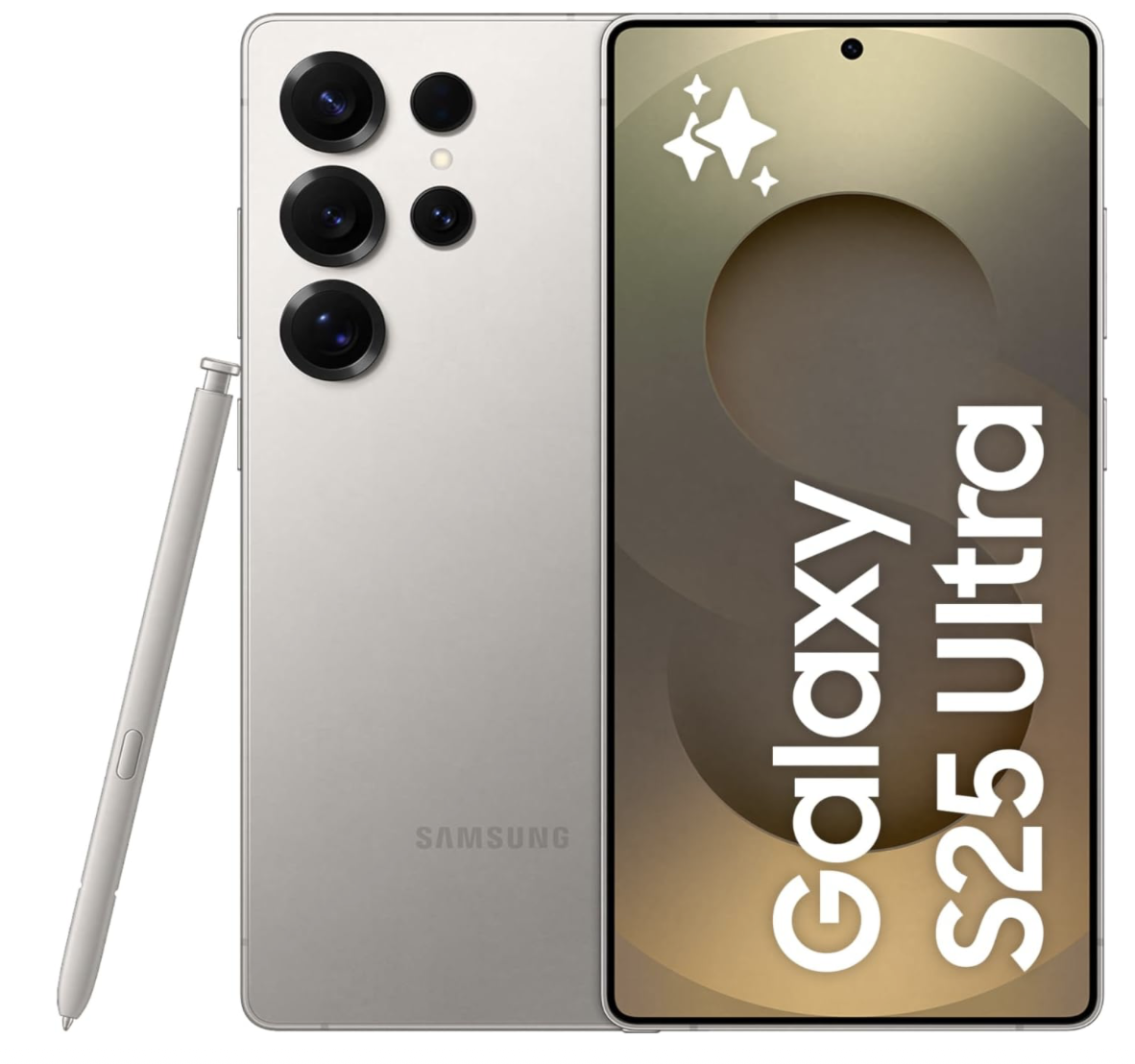 Samsung Galaxy S25 Ultra AI Phone, 256GB Storage, 12GB RAM, Titanium Gray, Android Smartphone, 200MP Camera, S Pen,Samsung Galaxy S25 Ultra AI Phone, 256GB Storage, 12GB RAM, Titanium Gray, Android Smartphone, 200MP Camera, S Pen,