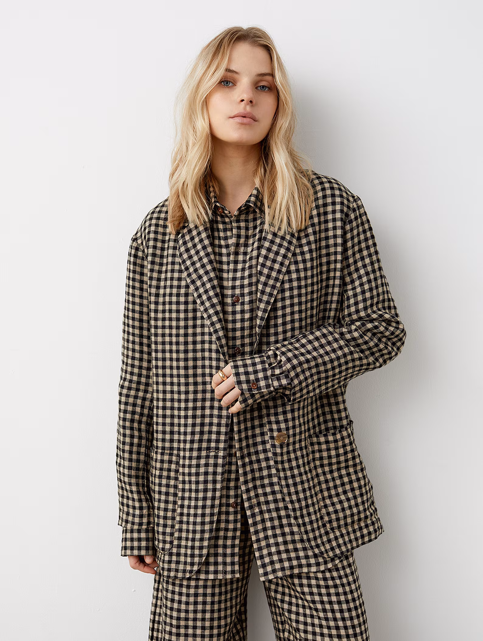 Sizes: S, XL. Ready-to-ship, Linen oversize blazer, Linen boyfriend jacket, linen suit jacket for woman, WALES