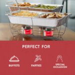 Alpha Living Disposable Chafing Buffet Set for Events, Parties, Catering | Complete Chafing Dish Set with Utensils, Covers, 6Hr Fuel Cans - Image 3