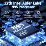 Win 11/MS Office 2019】 16" Laptop Computer Alder Lake N95 CPU (Up to 3.4Ghz) 12G LPDDR5 RAM 256GB SSD, Narrow Bezels 1920 * 1200 2K FHD IPS Screen/Backlit KB/Fingerprint Unlock (12G+512GB SSD) - Image 3